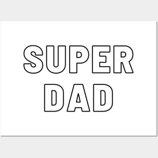 Super Dad Hollow Typography Posters and Art